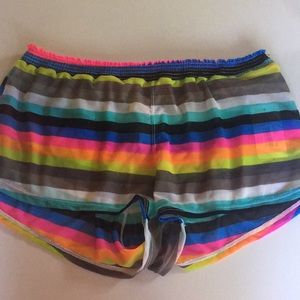 NWT striped mesh shorts